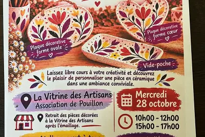 Atelier créatif - Décoration sur grès décoratif