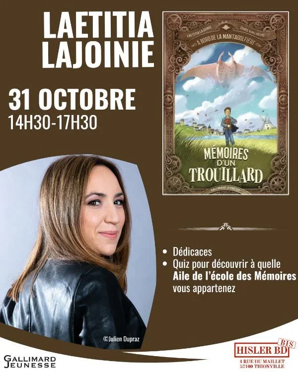 Dédicace Laetitia Lajoinie