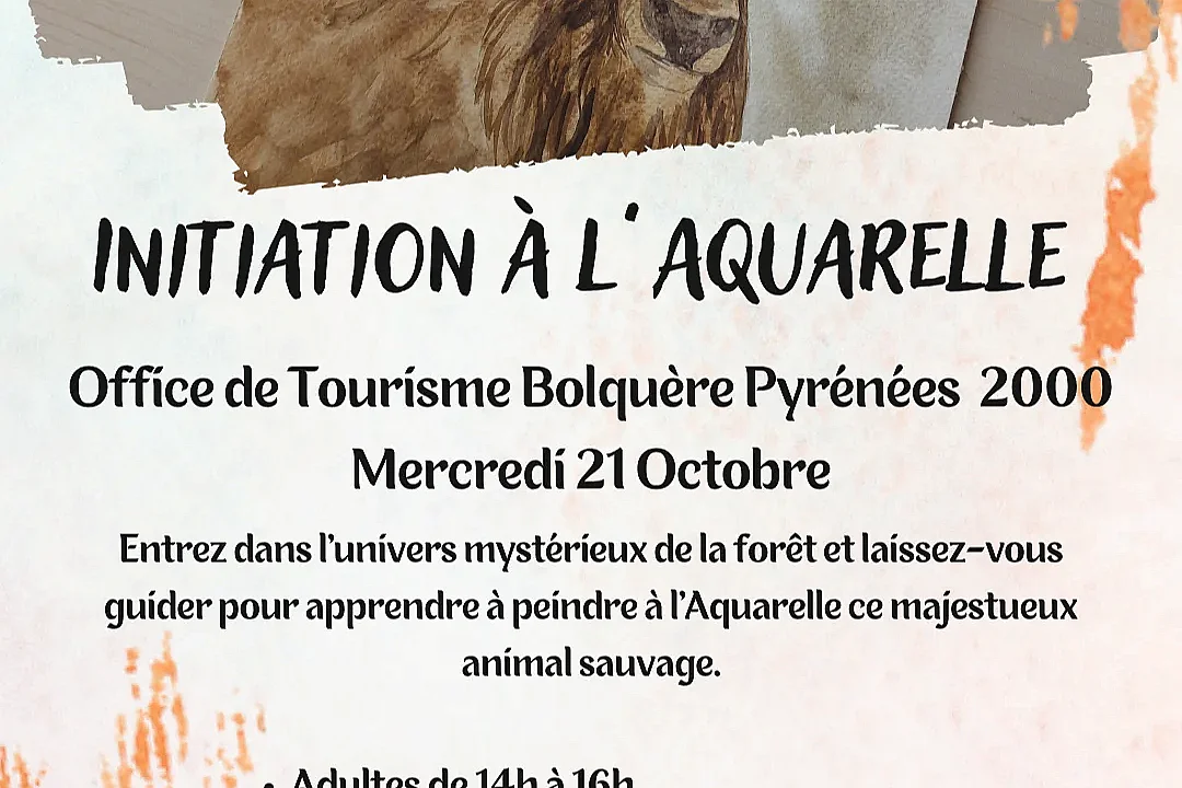 INITIATION A L'AQUARELLE ADULTE