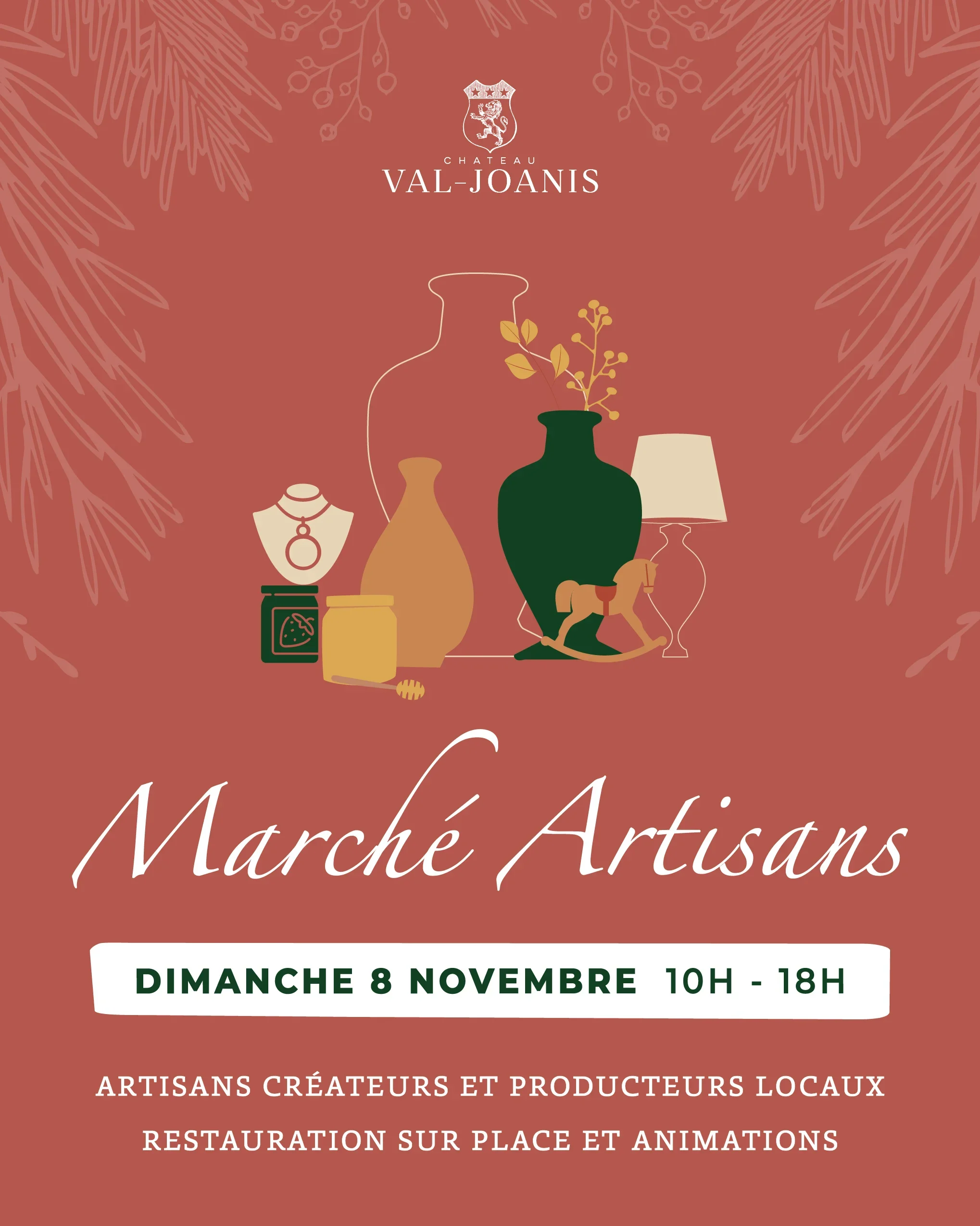Marché des artisans au Château Val Joanis