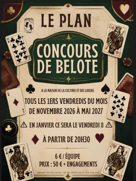 CONCOURS DE BELOTE