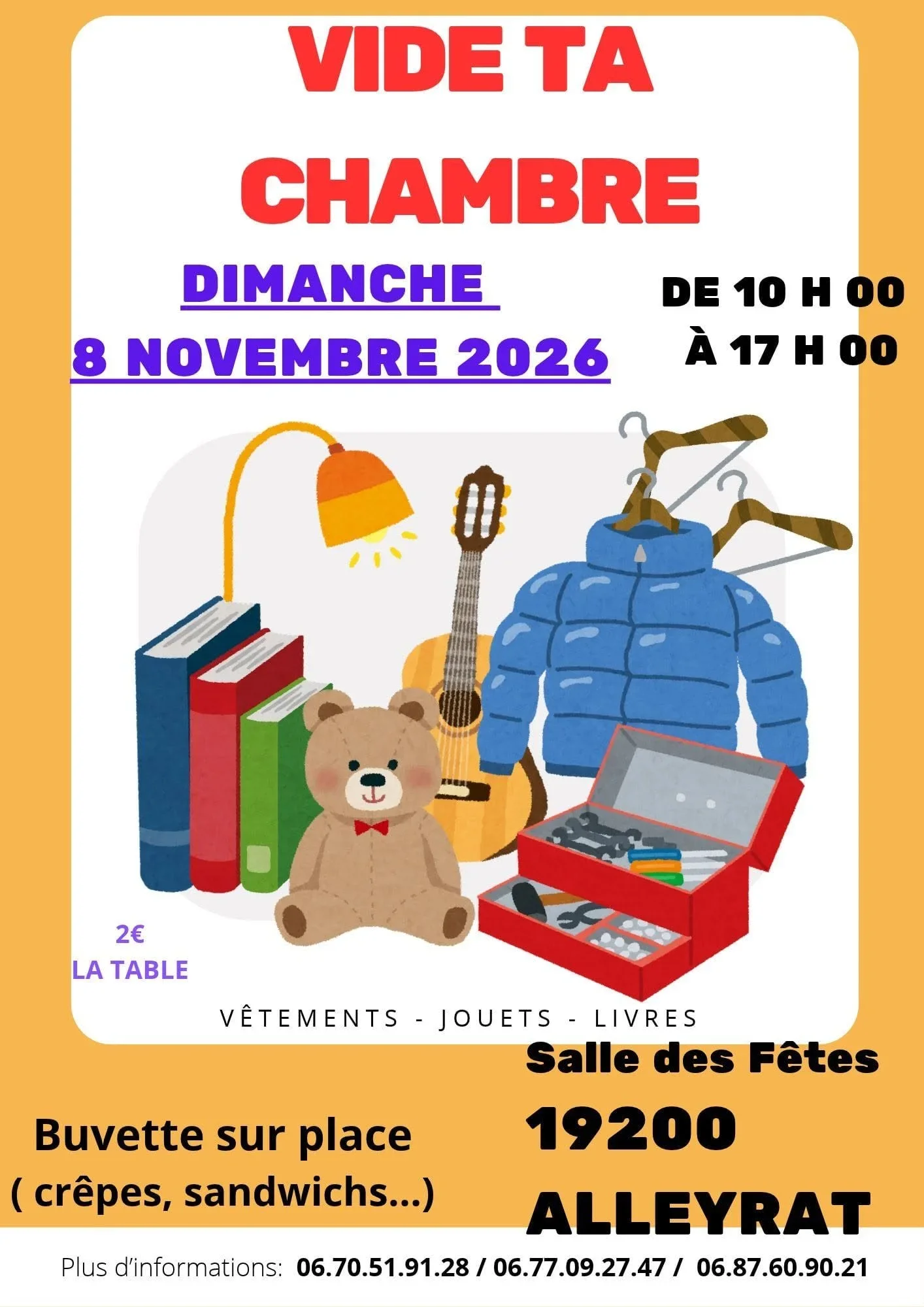 Vide ta chambre