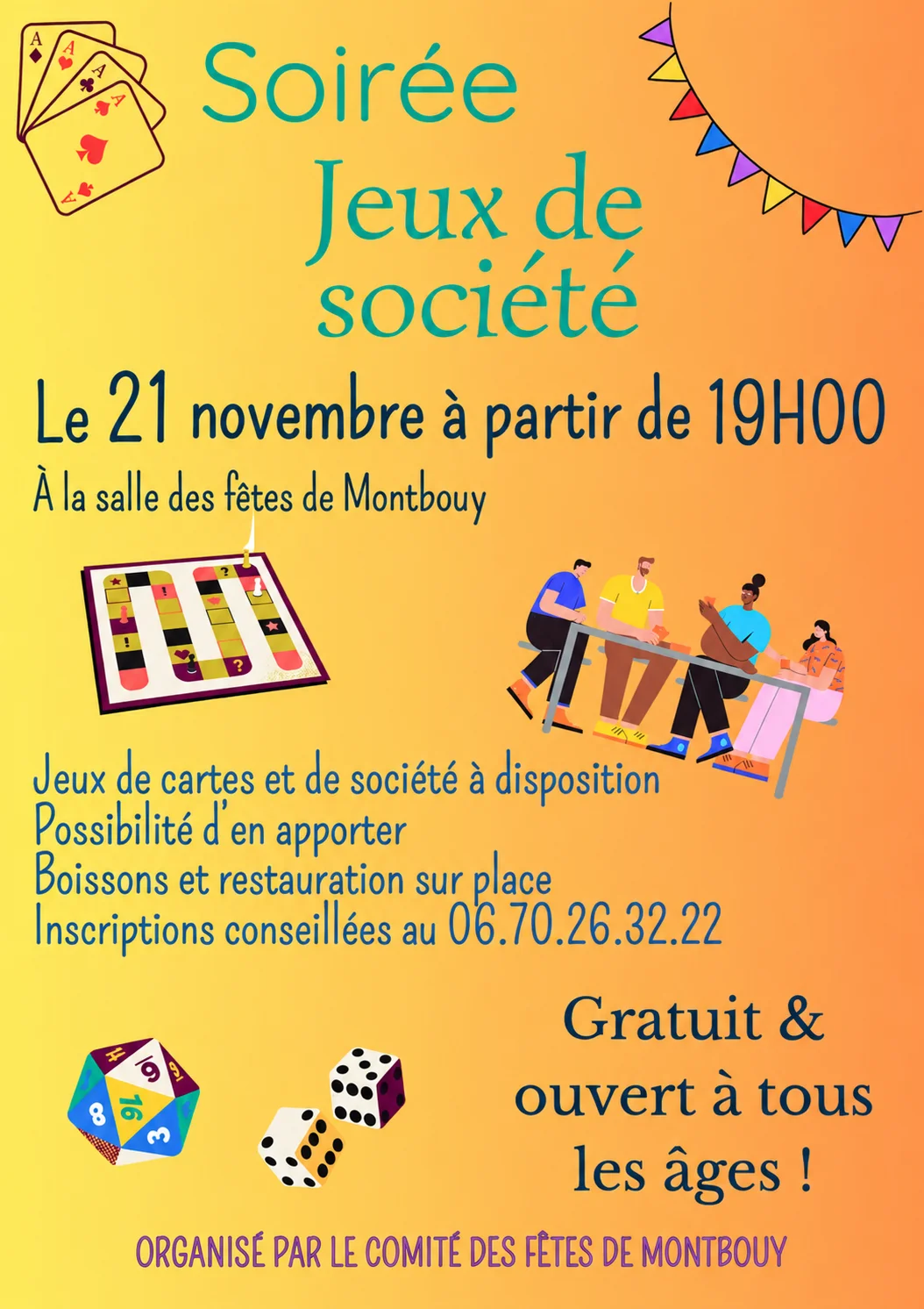 Soirée jeux de société